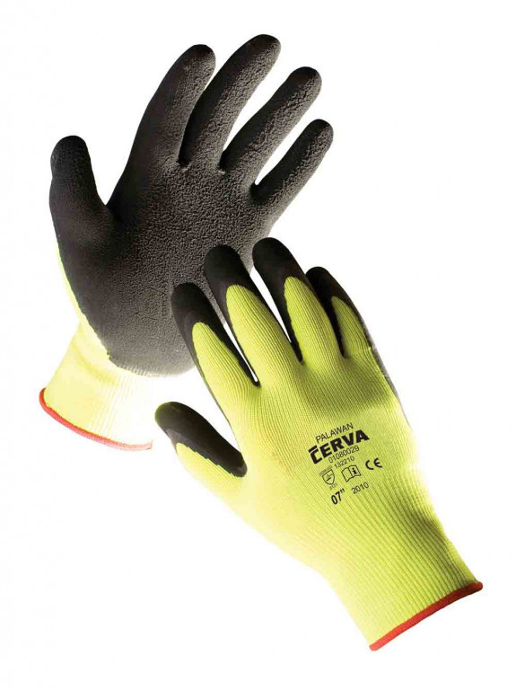 PALAWAN rukavice nylon. latex. dlaň - 9