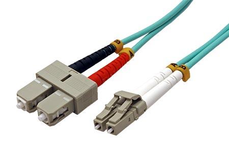 Levně Optický patch cord Duplex LC-SC 50/125 1m MM OM4