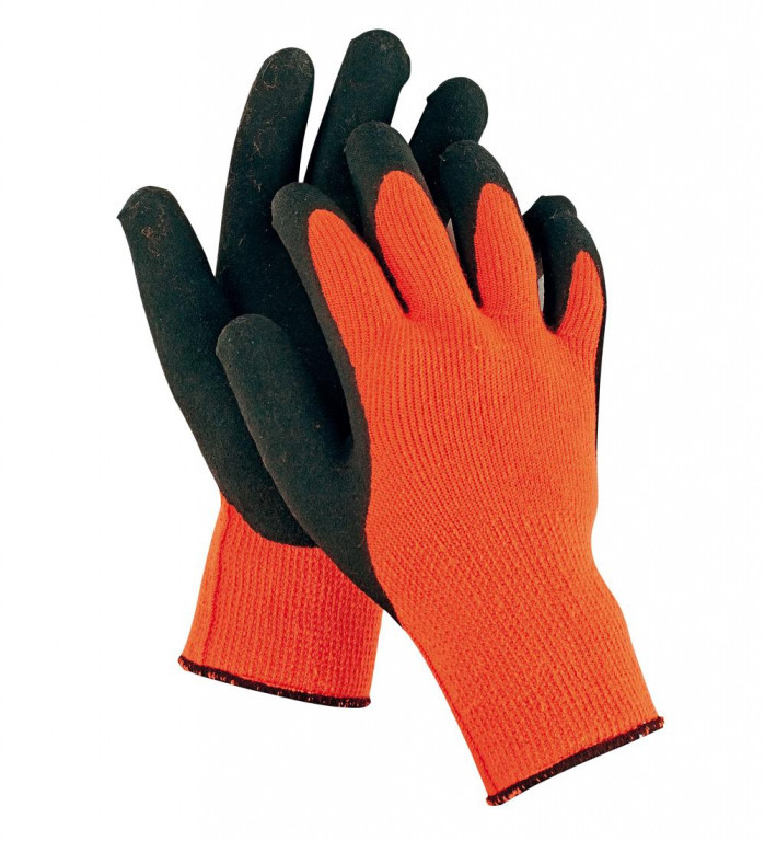 PALAWAN ORANGE rukavice nylon/latex - 7