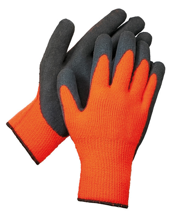 ARVENSIS FH rukavice máč. v latexu oranžová 9