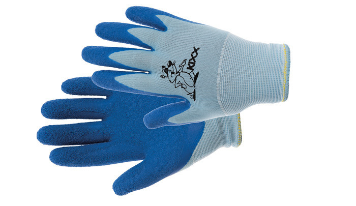 Levně CHUNKY rukavice nylon. latex. dl modrá 4