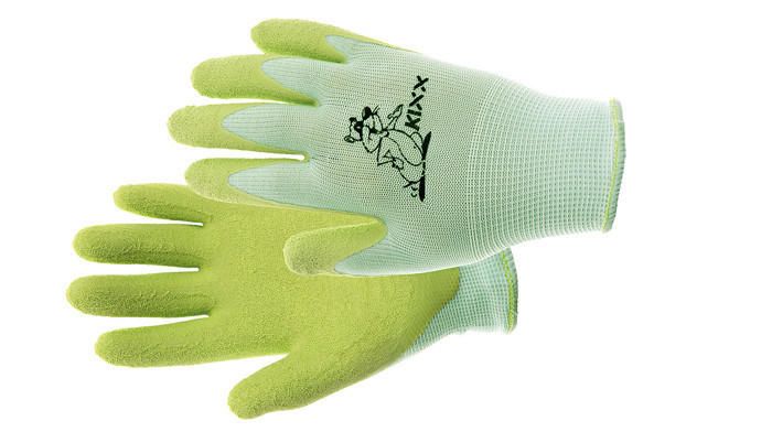 Levně FUDGE rukavice nylon. latex. dl zelená 4