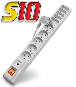 Levně Rozvodný panel ACAR S10/3m 5+5x220V černý+přep.och