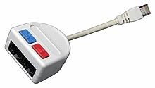 Levně Rozdvojka počítač (10BaseT)/telefon 2 x RJ45