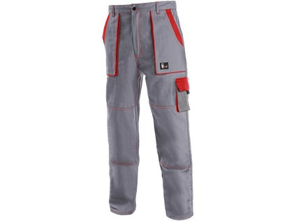 Kalhoty do pasu CXS LUXY JOSEF, pánské, šedo-červené, vel. 60