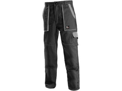 Kalhoty do pasu CXS LUXY JOSEF, pánské, černo-šedé, vel. 62