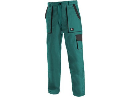 Levně Kalhoty do pasu CXS LUXY ELENA, dámské, zeleno-černé, vel. 50