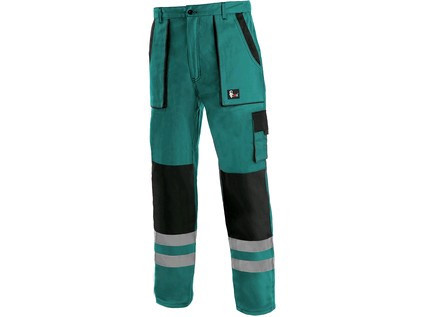 Kalhoty CXS LUXY BRIGHT, pánské, zeleno-černé, vel. 50