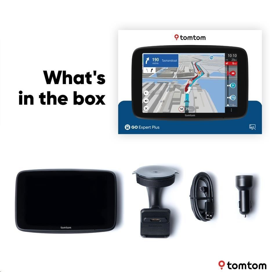 Navitech Custodia GPS nera compatibile con Tomtom Truck Sat Nav GO Expert, 6