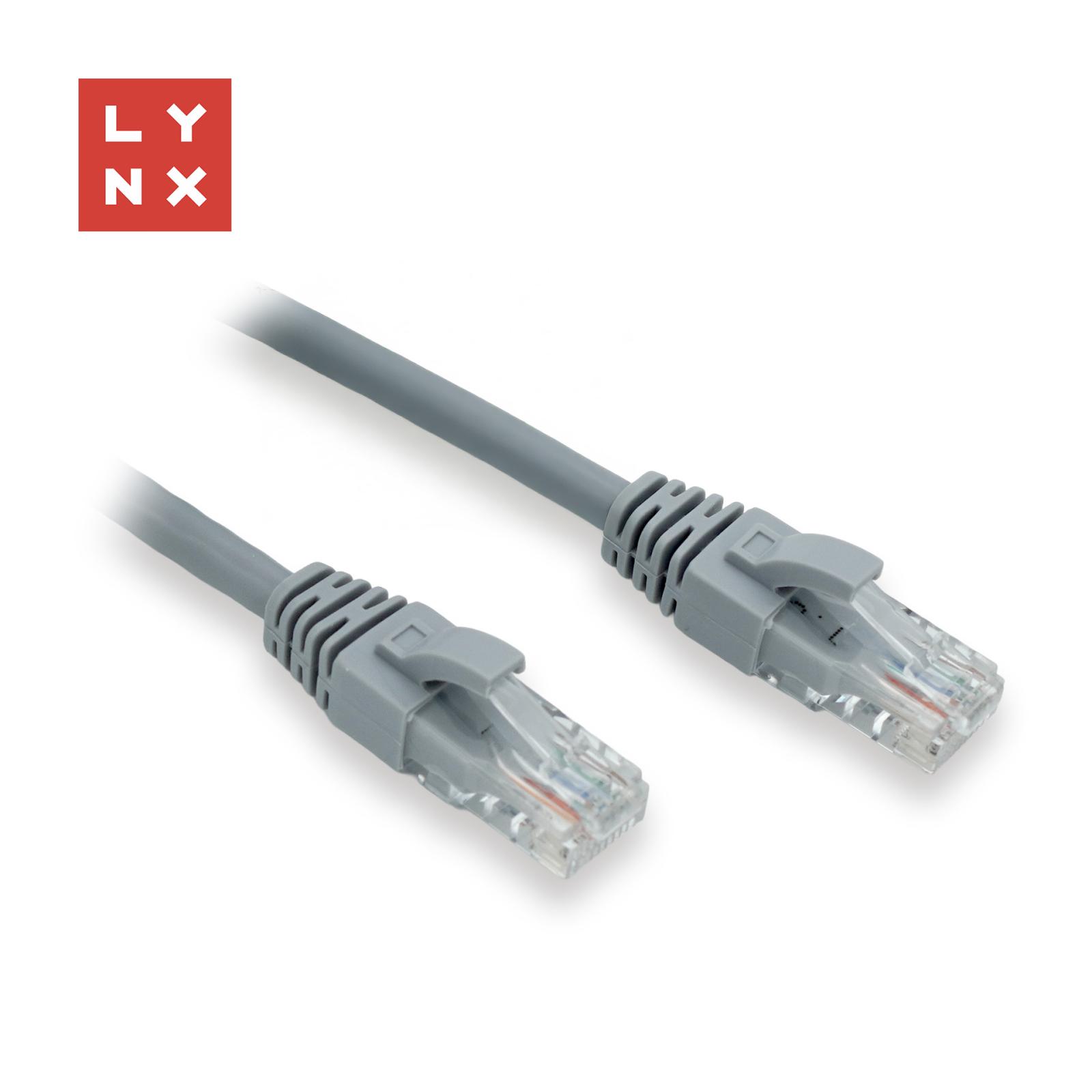 Levně LYNX UTP patch kabel Cat6, PVC, 7m, šedý
