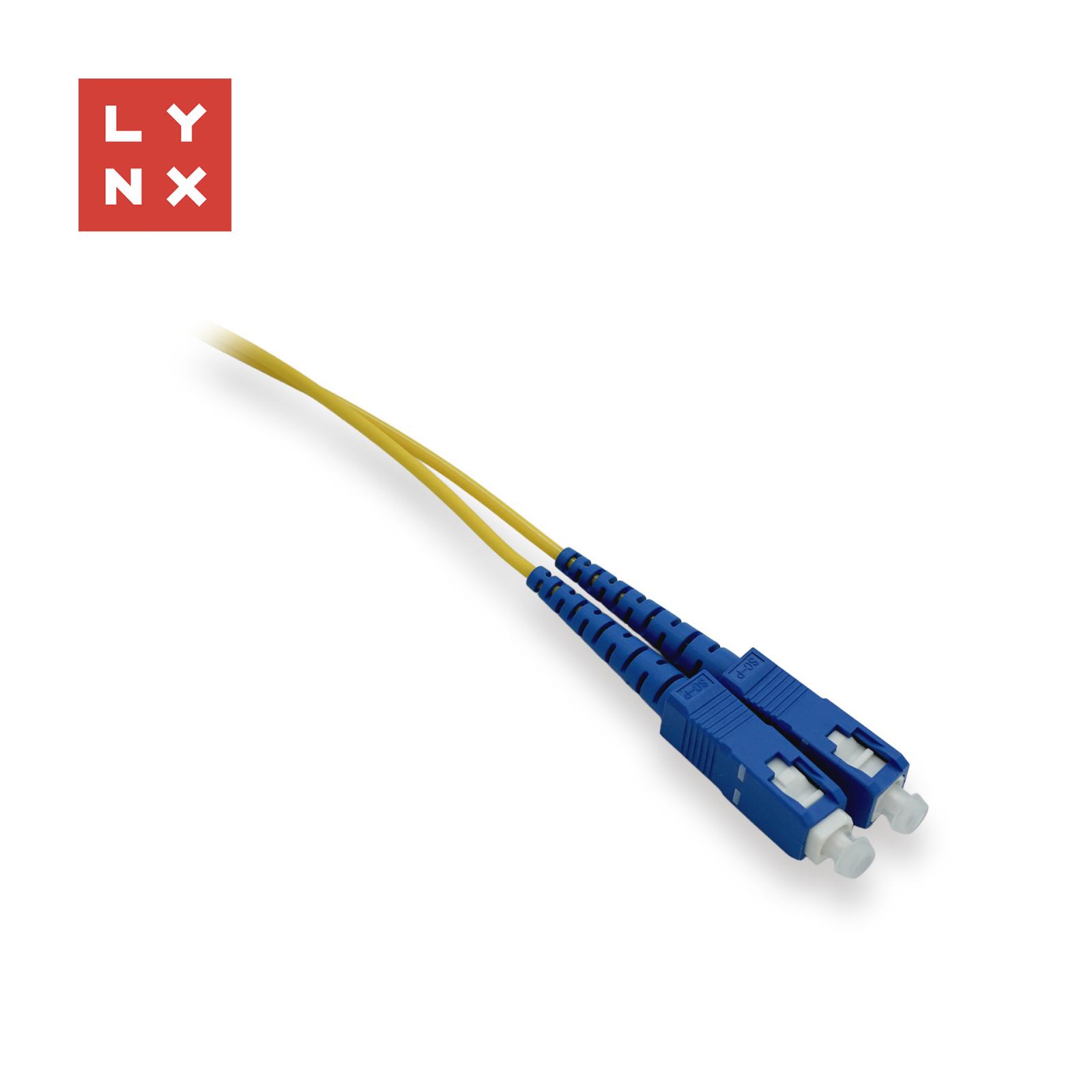 Levně LYNX duplexní patch kabel SM, OS2, SC/SC, 9/125µm, 0, 5m