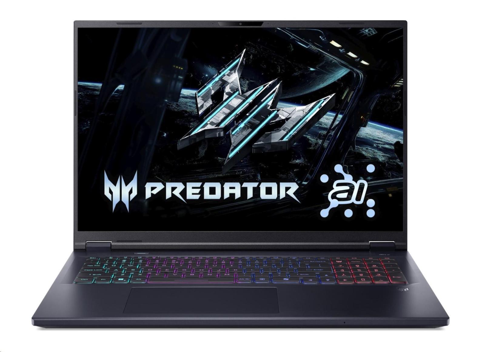 Levně ACER NTB Predator Helios Neo 18 AI (PHN18-72-92RQ), Ultra 9 275HX, 18" 2560x1600, 32GB, 1024GB SSD, RTX 5060, W11 Home, Black