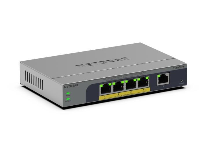 Levně Netgear 5PT GIGABIT UNMANAGEABLE PLUS SWITCH W/ POE+