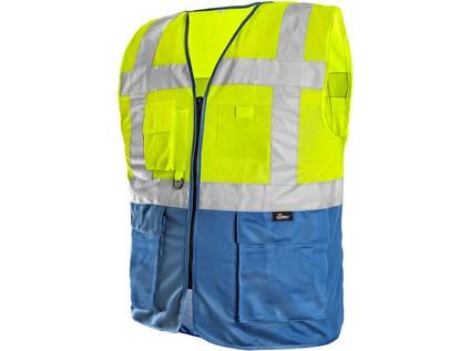 Levně Vesta BOLTON, výstražná, žluto-modrá, vel. 2XL
