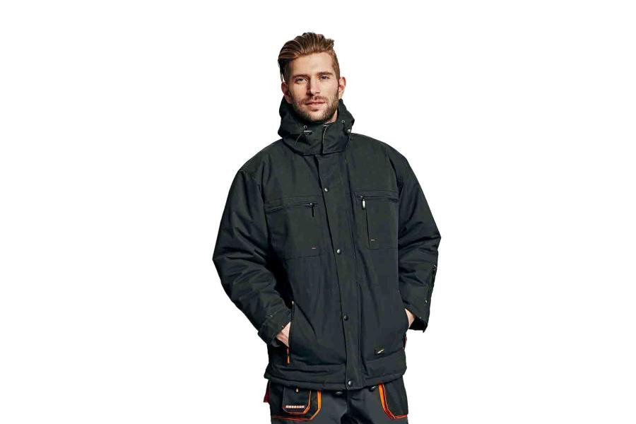 EMERTON zimní bunda černá/oranžová XL