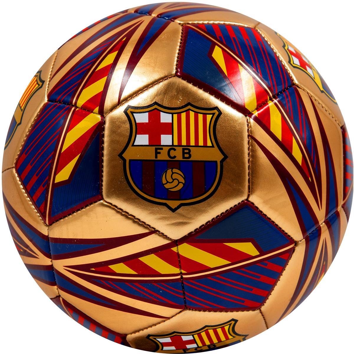 Levně Fotbalový míč FC Barcelona vel. 5, PITCH GOLD