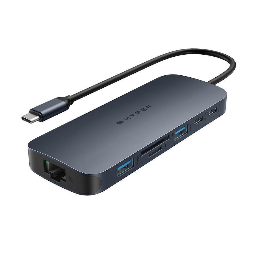 Levně Hyper® EcoSmart™ Gen.2 Dual HDMI USB-C 11-in-1 Hub 140W PD 3.1 Pass-thru