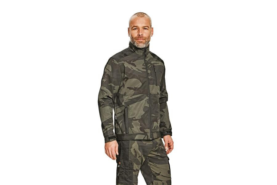 Levně CRAMBE softsh.bunda camouflage XL
