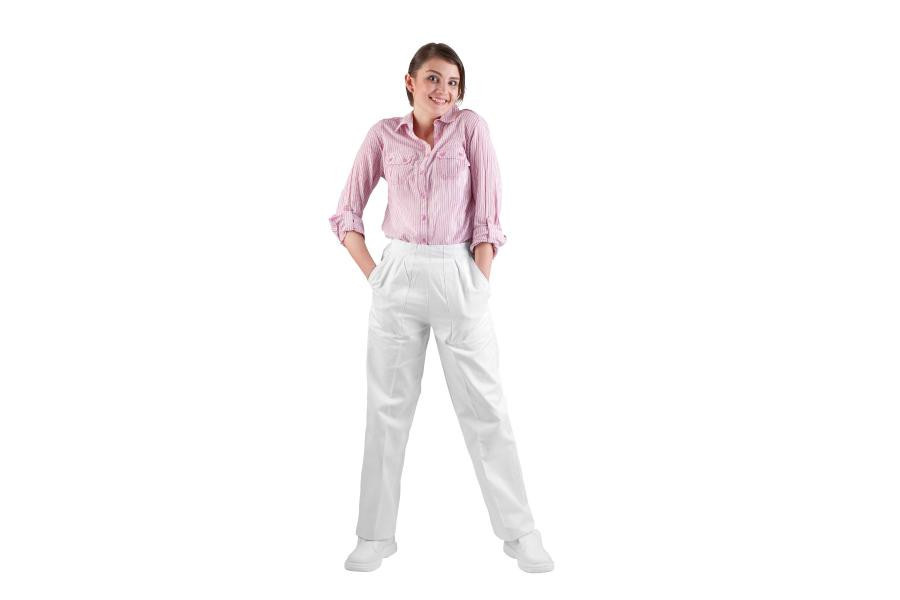 Levně APUS kalhoty dámské bílé dámské - 36