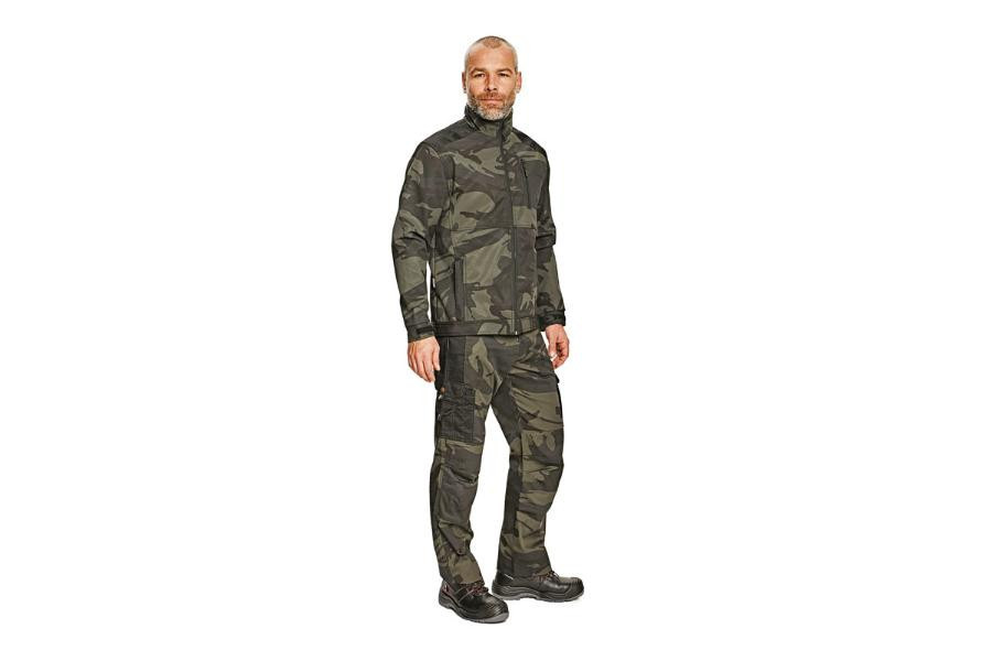 Levně CRAMBE kalhoty camouflage S