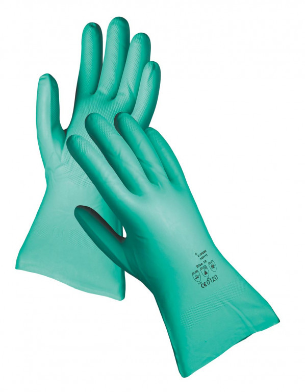 Levně GREBE GREEN rukavice nitril zel. 33 cm 9