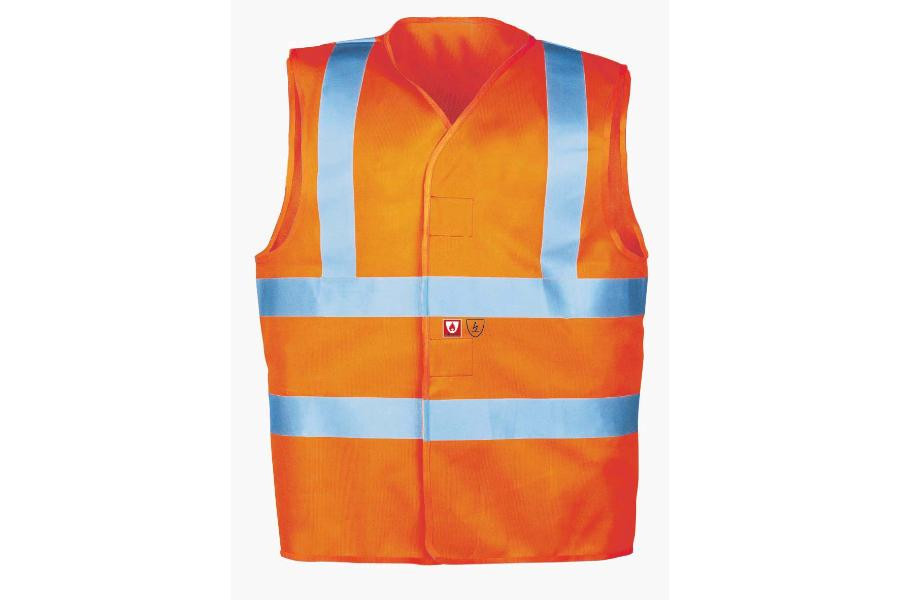 Levně HELLISAN FR AST vesta HV oranžová XL