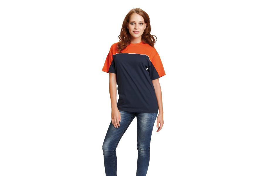 Levně EMERTON triko černá/oranžová XL