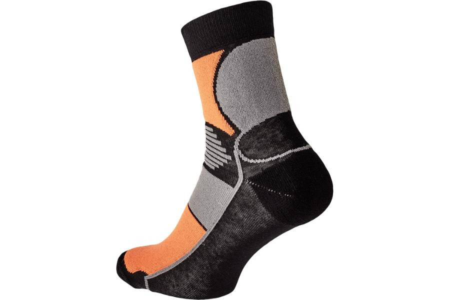Levně KNOXFIELD BASIC ponožky černá/oran 43/44