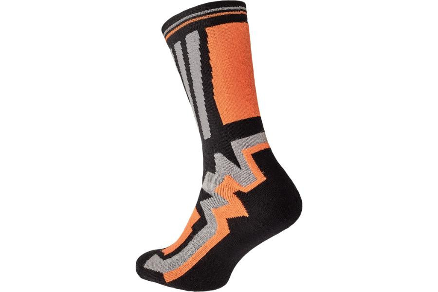 KNOXFIELD LONG ponožky černá/oranž 41/42