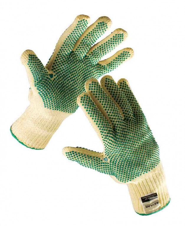 Levně CHIFFCHAFF rukavice kevlar. s PVC terč - 10