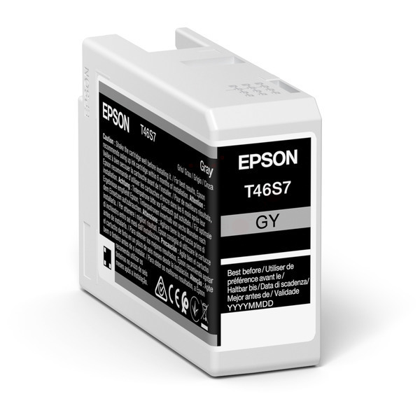 Levně EPSON C13T46S700 - originální cartridge, šedá
