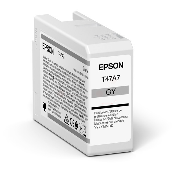 Levně EPSON C13T47A700 - originální cartridge, šedá