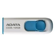 Levně ADATA Flash Disk 64GB C008, USB 2.0 Classic, bílá
