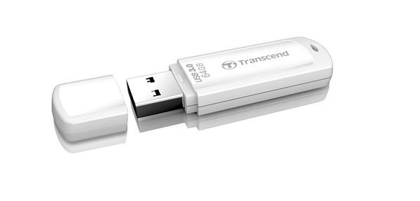 Levně TRANSCEND Flash Disk 64GB JetFlash®730, USB 3.1 (R:80/W:25 MB/s) bílý