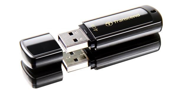 Levně TRANSCEND Flash Disk 4GB JetFlash®350, USB 2.0 (R:13/W:4 MB/s) černá