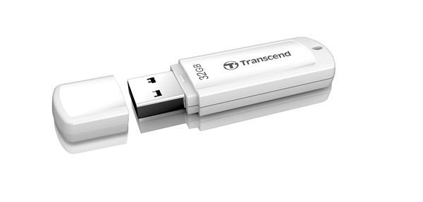 Levně TRANSCEND Flash Disk 32GB JetFlash®370, USB 2.0 (R:16/W:6 MB/s) bílá