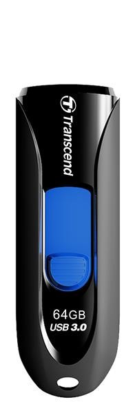 Levně TRANSCEND Flash Disk 64GB JetFlash®790, USB 3.1 (R:90/W:30 MB/s) černá/modrá