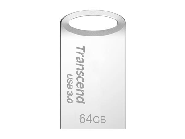 TRANSCEND Flash Disk 64GB JetFlash®710S, USB 3.0 (R:90/W:24 MB/s) stříbná