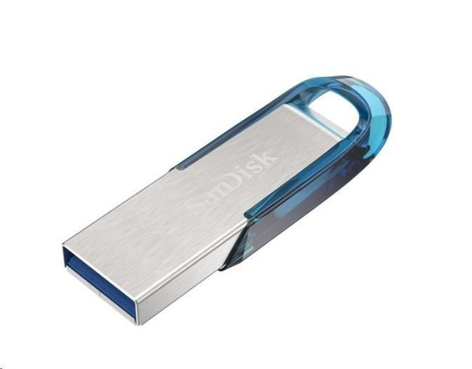 Levně SanDisk Flash Disk 128GB Ultra Flair, USB 3.0, tropic modrá