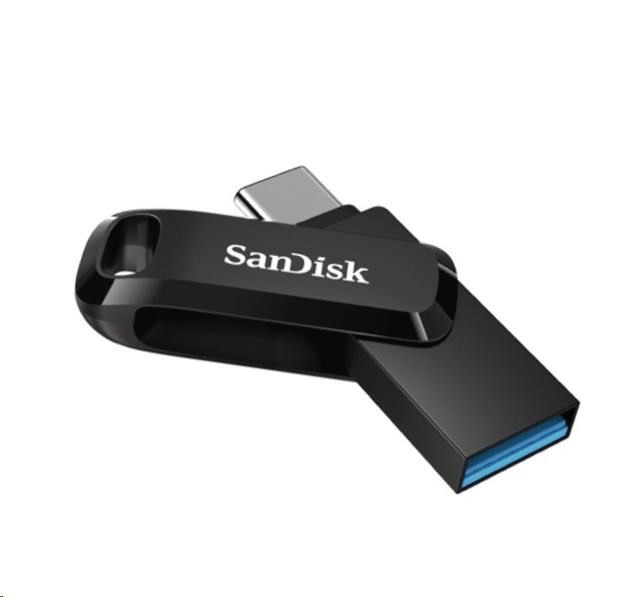 Levně SanDisk Flash Disk 64GB Ultra Dual Drive Go, USB-C 3.2, Černá