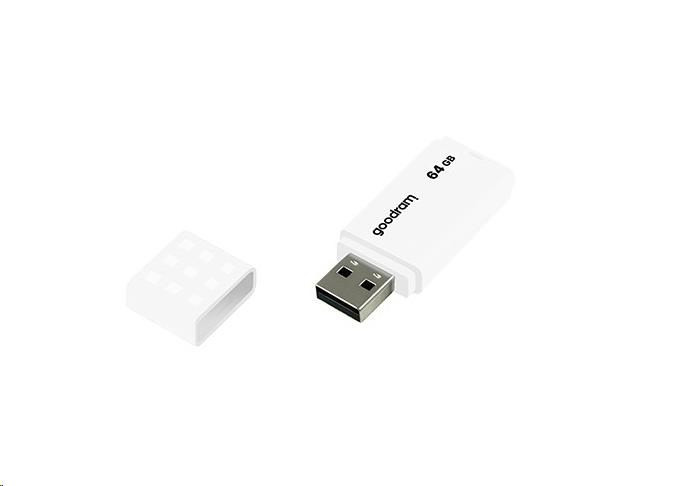 Levně GOODRAM Flash Disk 64GB UME2, USB 2.0, bílá