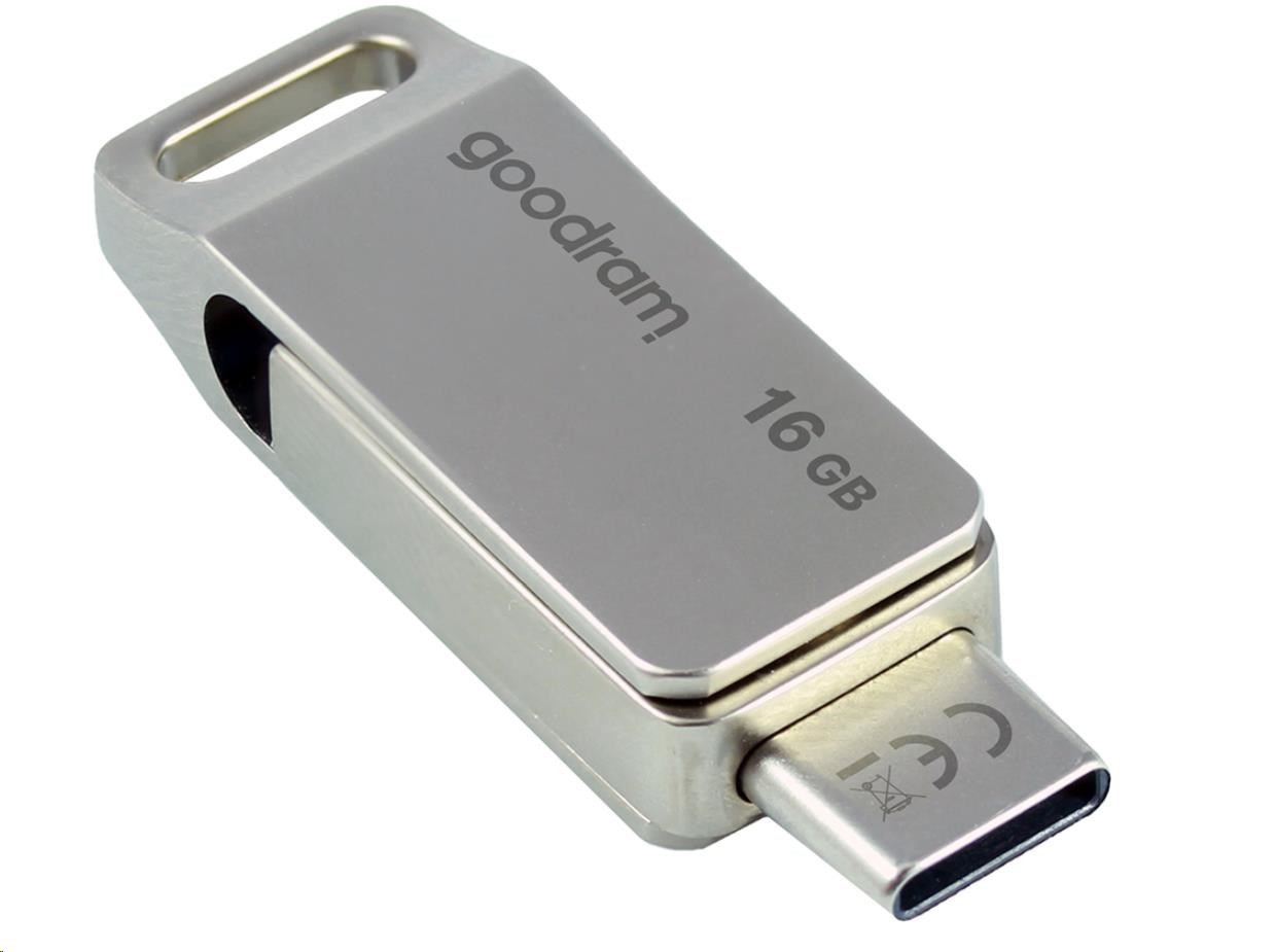 Levně GOODRAM Flash Disk 16GB ODA3, USB 3.2, stříbrná