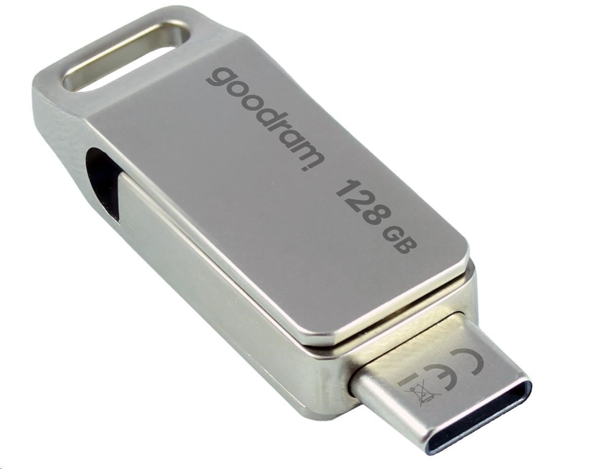 Levně GOODRAM Flash Disk 128GB ODA3, USB 3.2, stříbrná