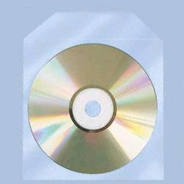 Levně OEM Obálka na CD polypropylenová s klipem (balení 100ks)