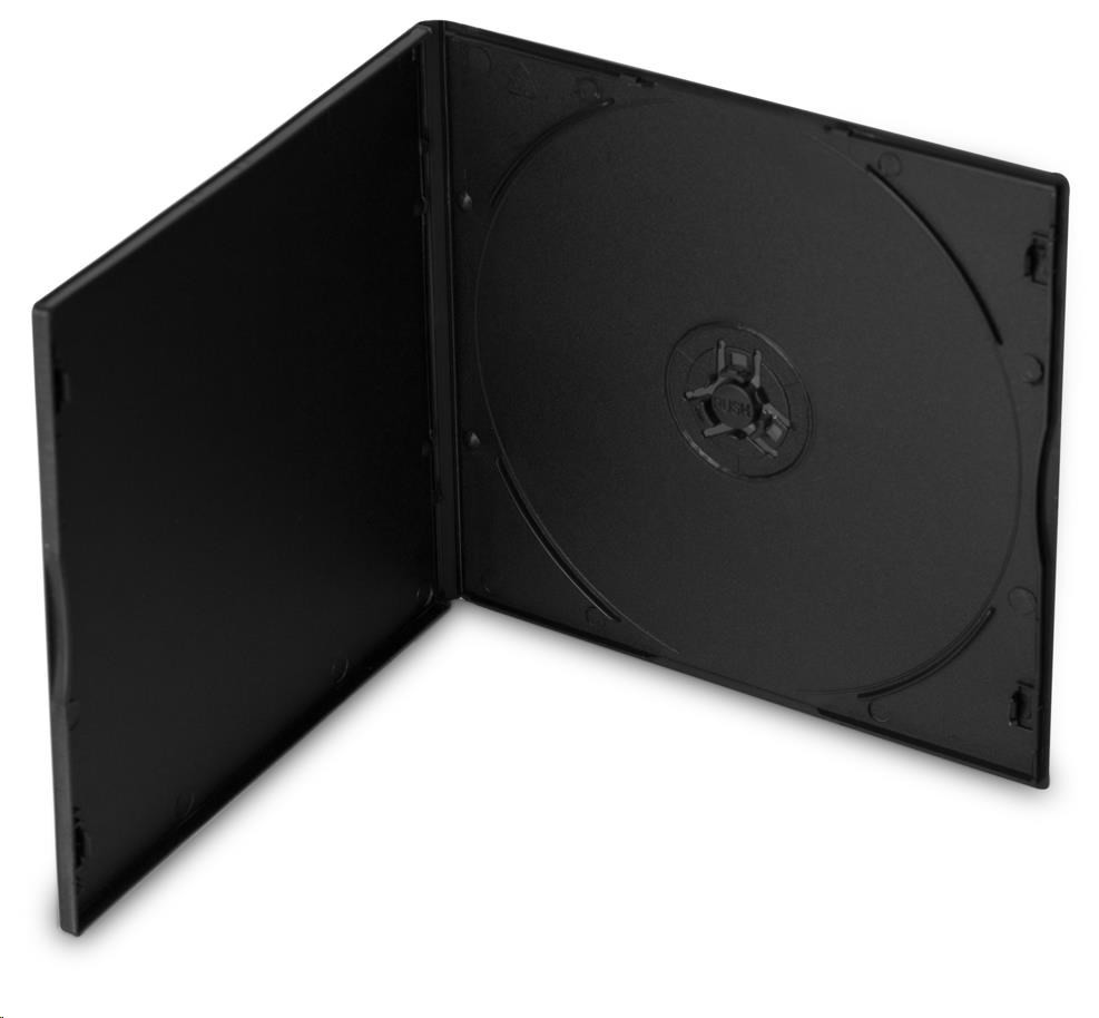 Levně OEM Krabička na 1 VCD 5, 2mm slim černý 200ks/bal
