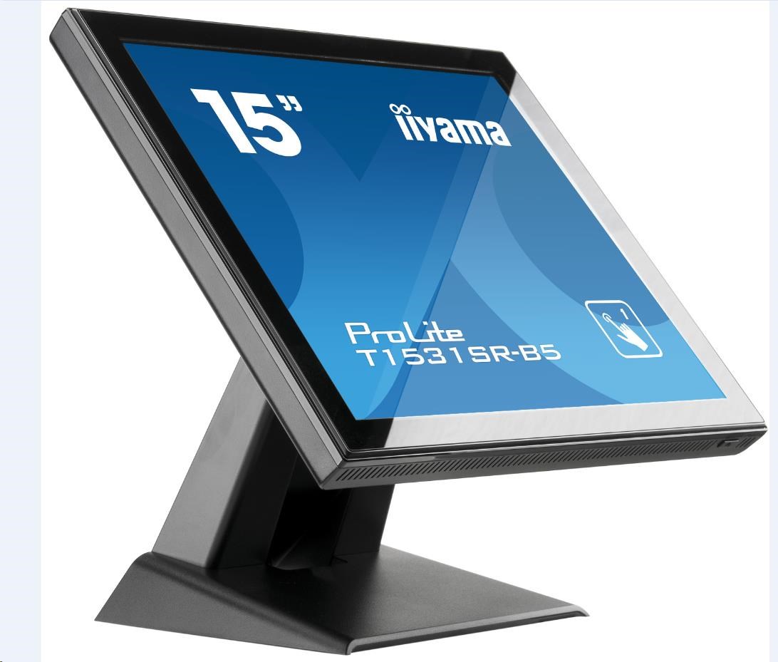 Iiyama dotykový monitor ProLite T1531SR, 38.1 cm (15''), AT, black