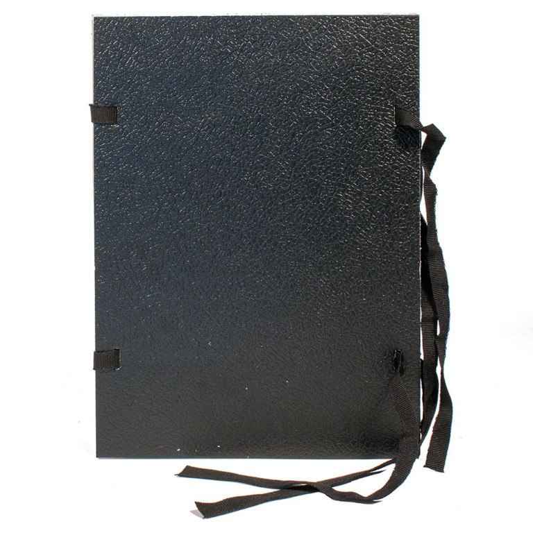 Levně Spisová deska A4 s tkanicemi jednostr. černá