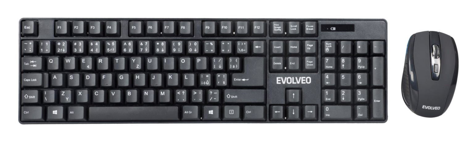 Levně EVOLVEO WK-142, set bezdr. klávesnice a myši