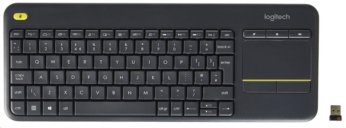 Levně Logitech Wireless Keyboard K400 PLUS, UK