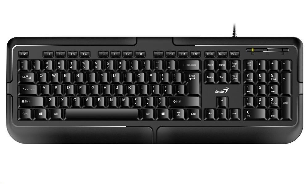 Levně GENIUS klávesnice KB-118, drátová, PS/2, CZ+SK layout, černá